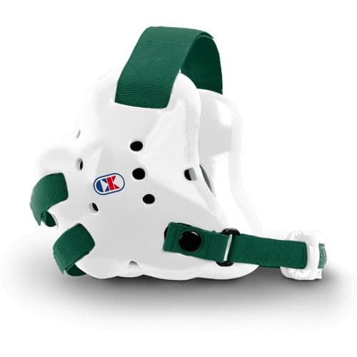 White/Dk Green
